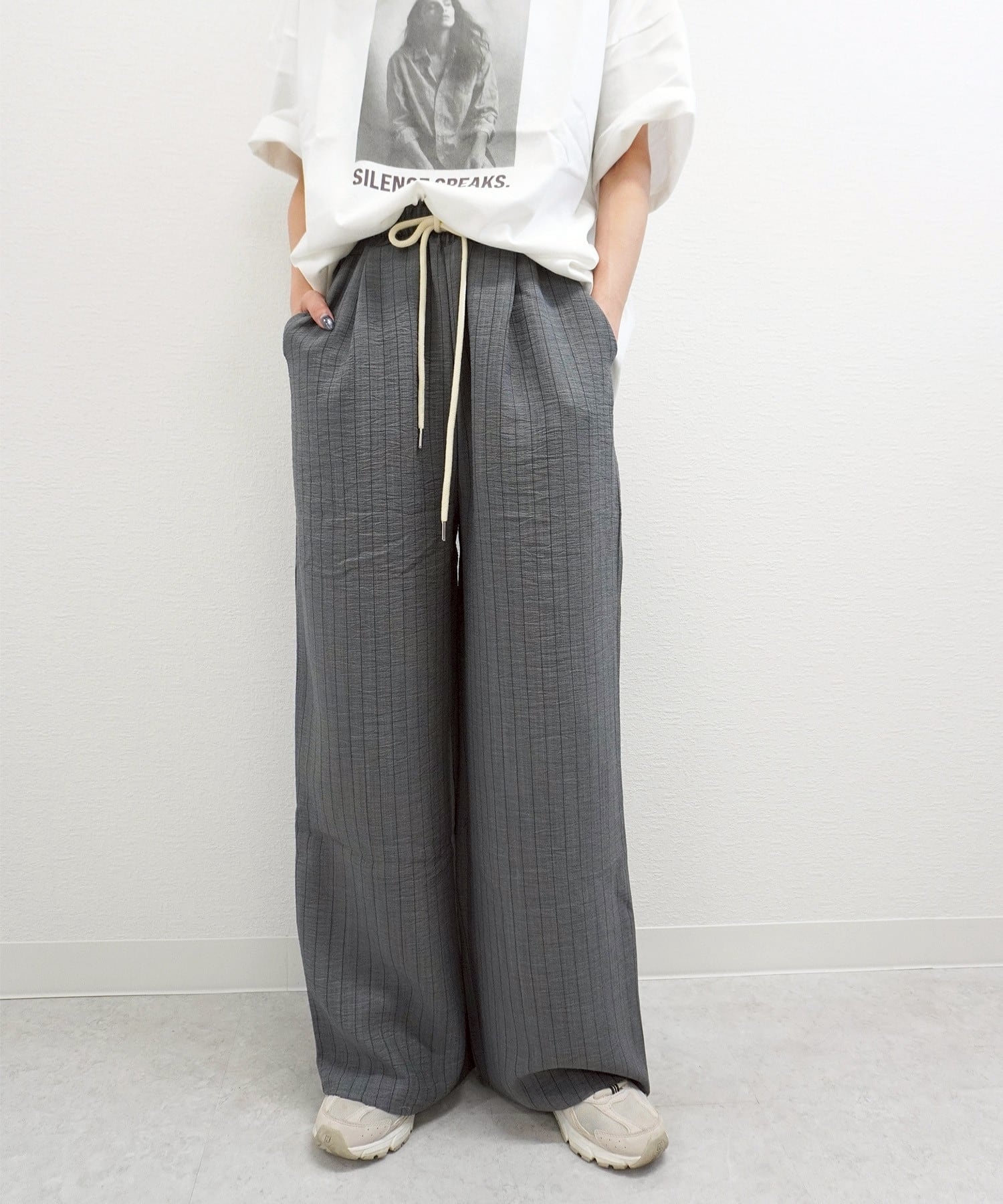 ストライプイージーパンツ 5482898(0407)