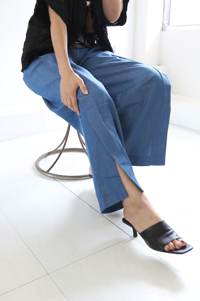 サイドスリットパンツ / SIDE SLIT PANTS(26S34004K-1/-2)