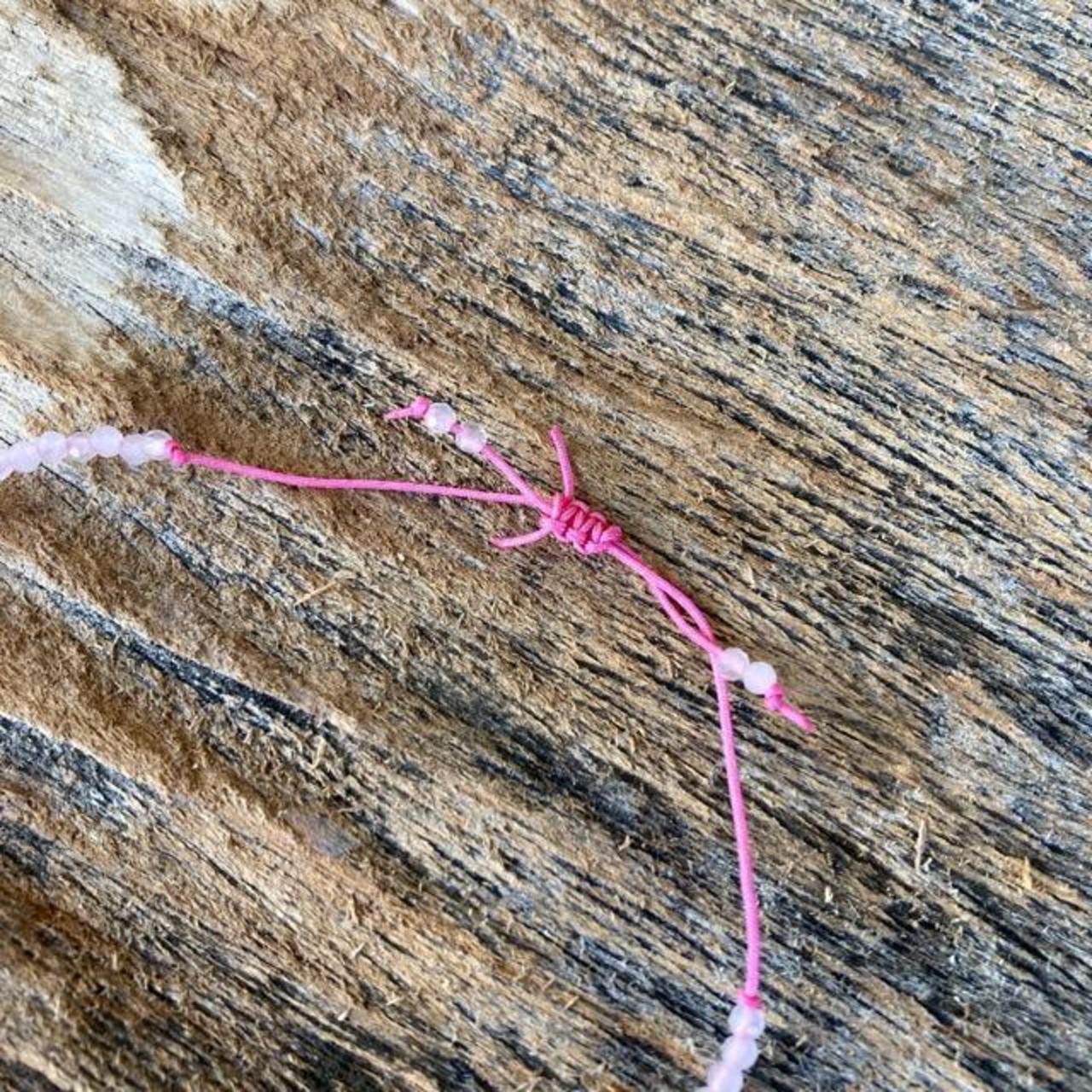 TOPANGA Accessory　ミニジェムブレスレット　ピンククリスタル