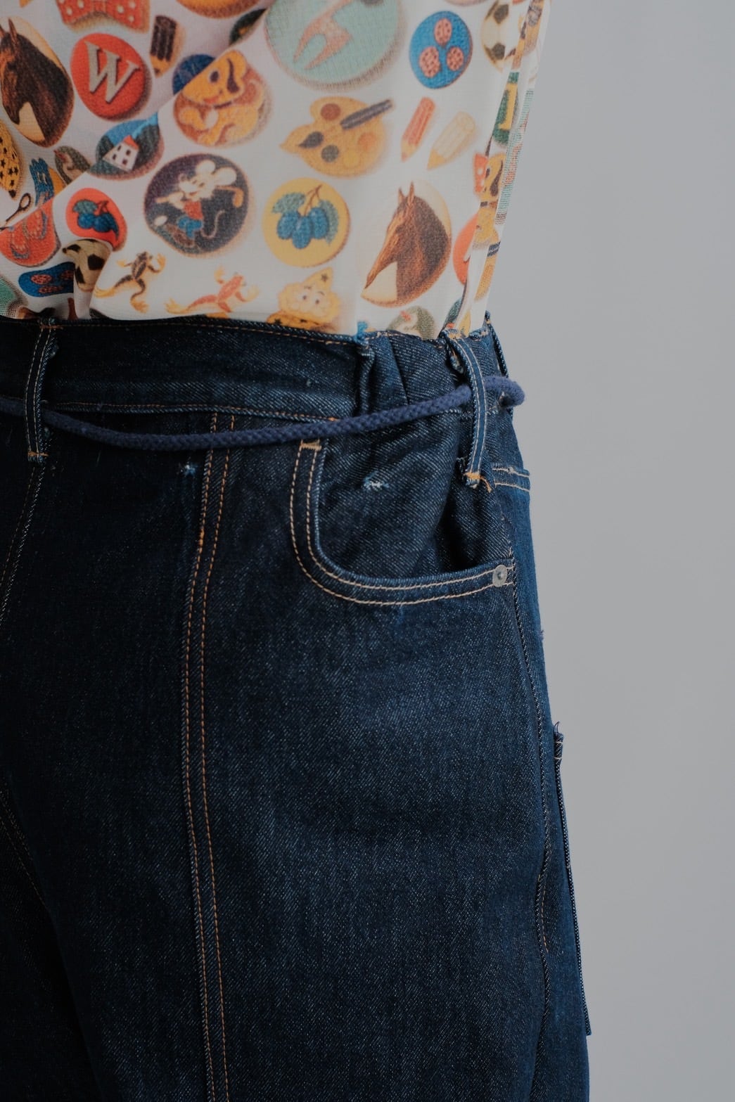 Joone Joonam】Big Reversed Pants | puzzle