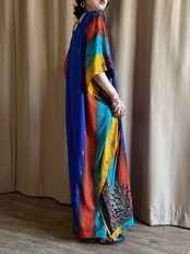vibrant ethnic print import dress-5149-8