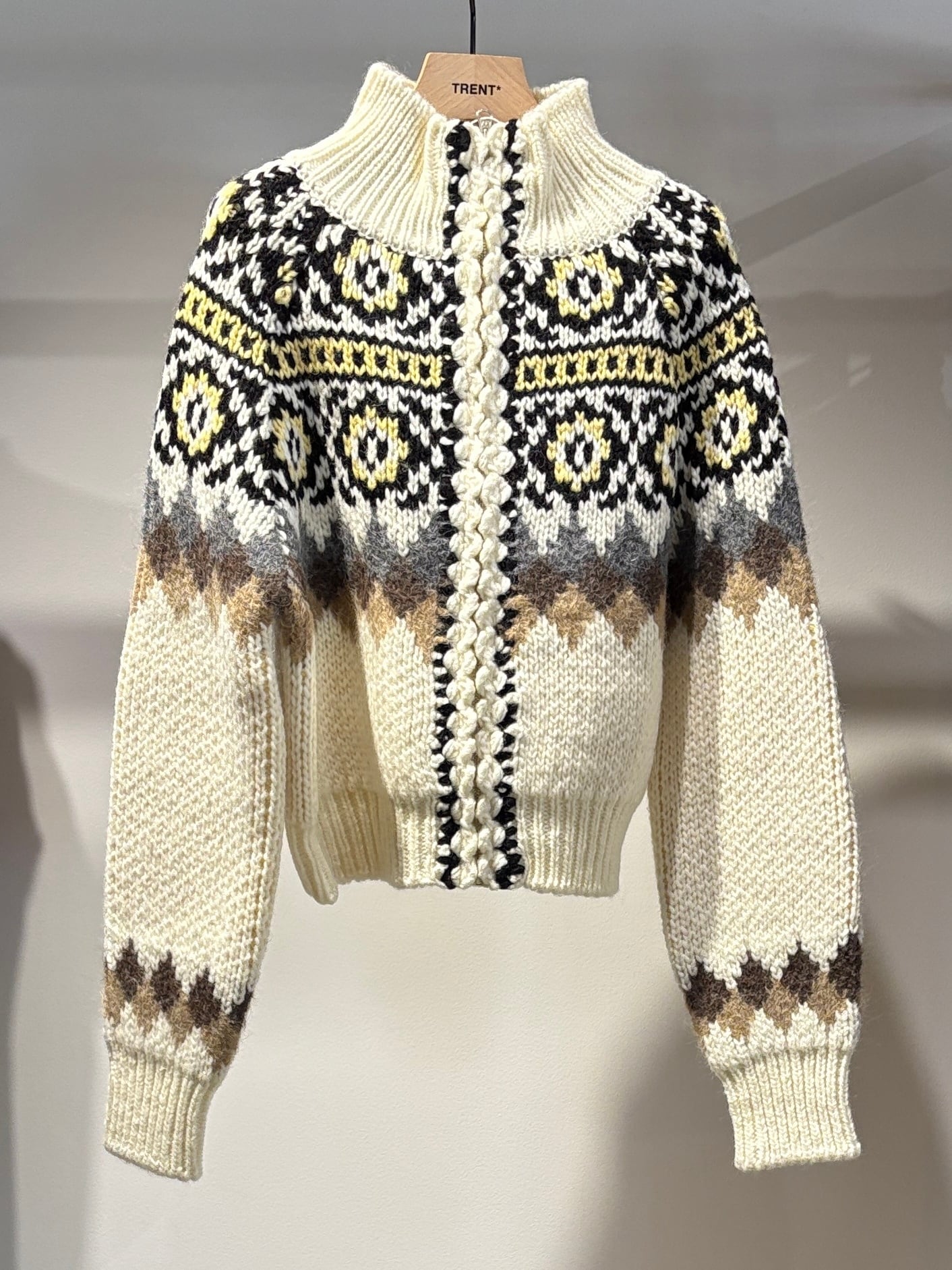 25AW】Mame Kurogouchi マメ クロゴウチ / Floral Motif Intarsia