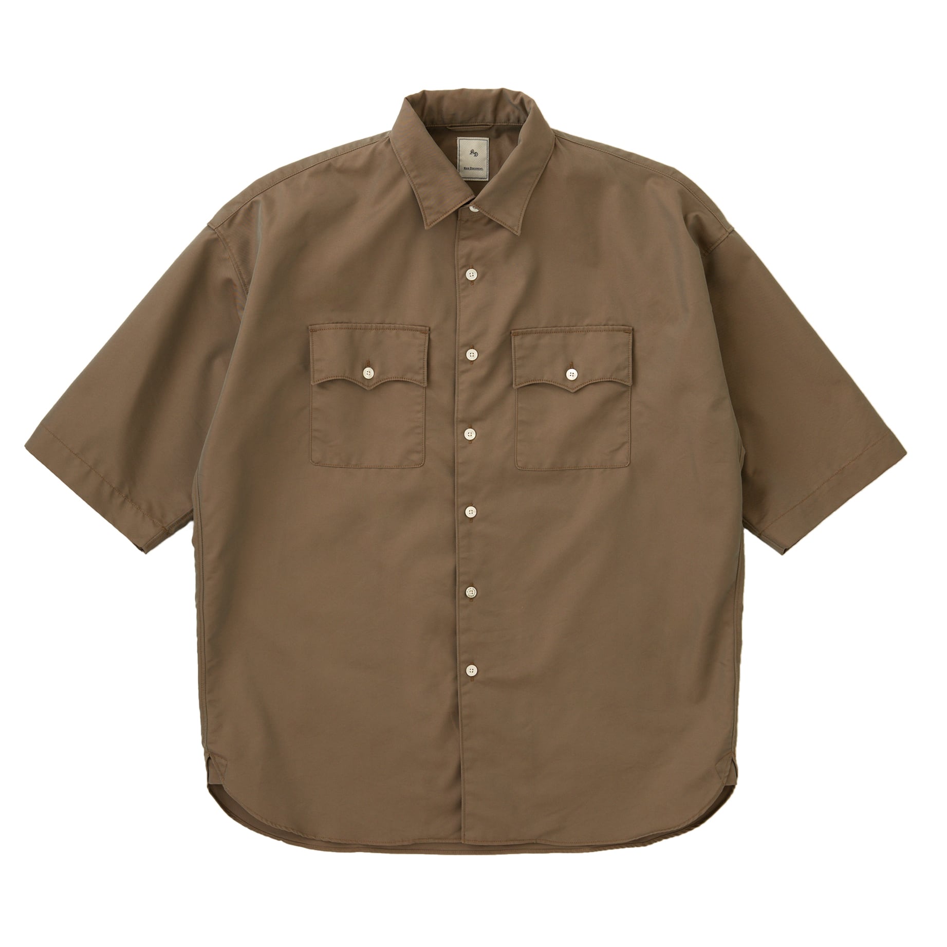 GABARDINE OPEN COLLAR H/S SHIRT / ギャバジン開襟ハーフスリーブ