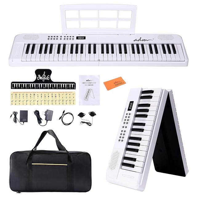 Moon River 電子ピアノ 88鍵盤 折りたたみ式 電子キーボード MIDI対応