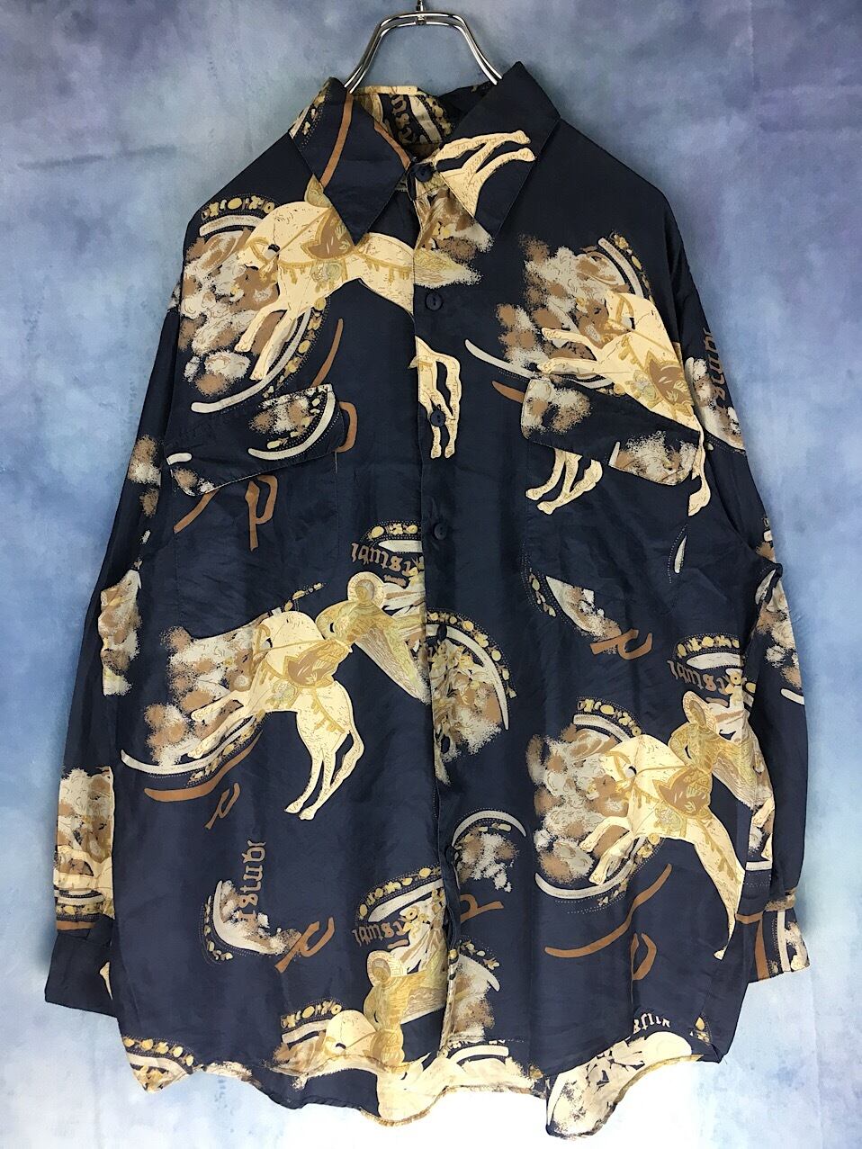 Euro art silk100% shirt