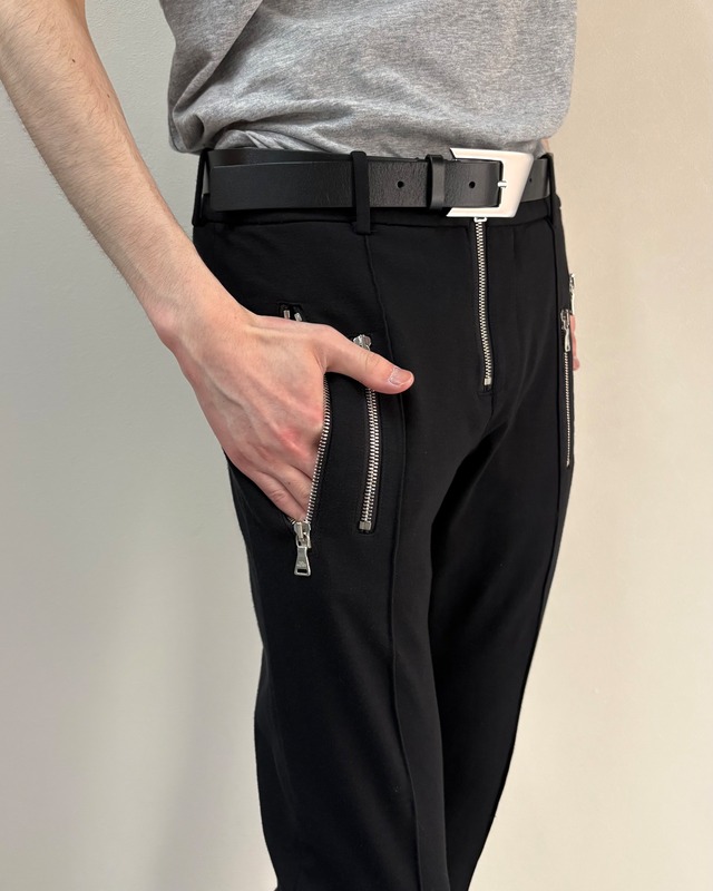 【Neil Barret】multi zip skinny pants