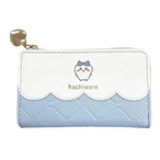 ちいかわ Lファスナーコイン＆キーケースブルー（ハチワレ）(0903931)