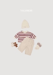 韓国子供服 / 26Autumn / 〖取寄〗valubebe / ボタンチノパンツ / ベビー服 / キッズ服 *6M~S*