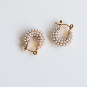 7/20(月)新作発売*stainless パール フープ ピアス