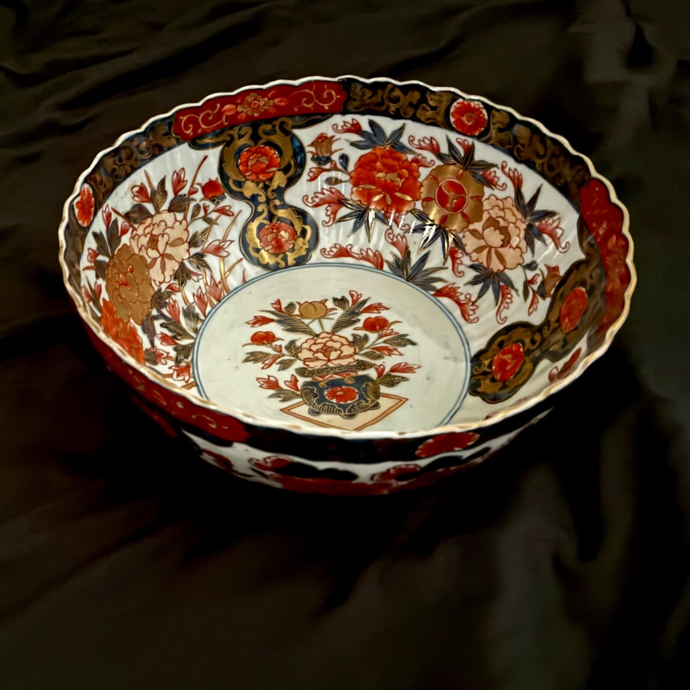 伊万里赤絵花籠大鉢 菓子器 | 古美術 希 のぞみ 美術・デザイン事務所