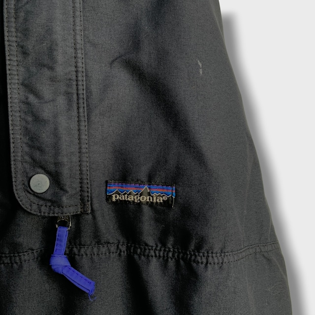 80s patagonia 香港製　バックボウルアノラック　ブラック　M