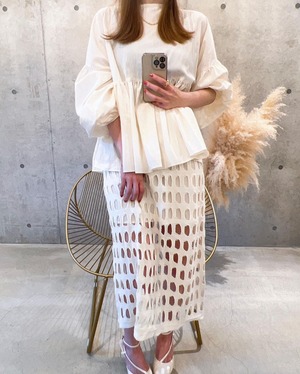 【即納】ホールデザインニットSK【ホワイト】