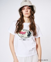 COOLAサーフプリントコンパクトTシャツ (WHITE)　CQ-48102