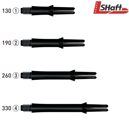 L-SHaft Lock Straight [Black]