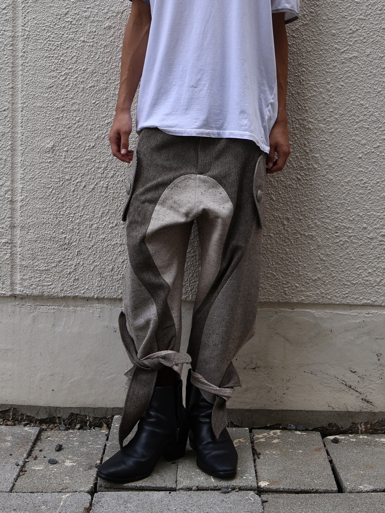 【26aw/joone joonam】herringbone adventure pants