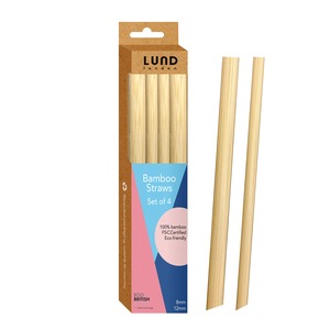 Bamboo Straws - Mixed set of 4