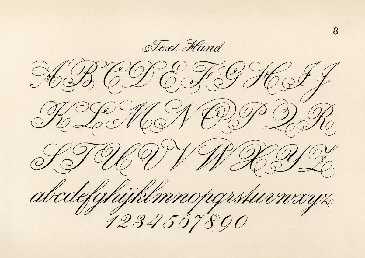 アンティークフォントB | AP085 | アートポスター