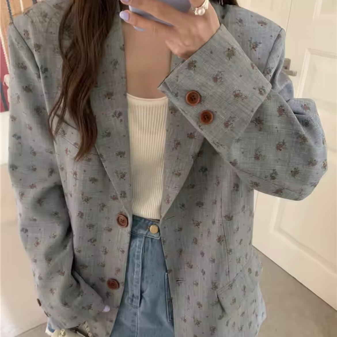 flower tailored jacket