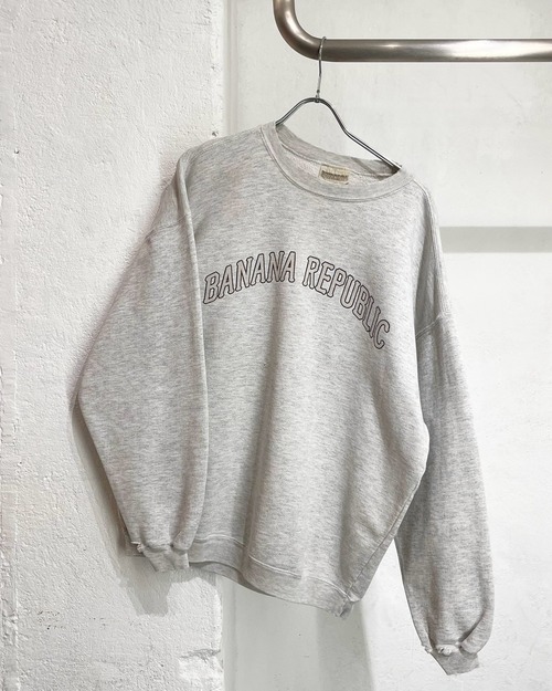 ~90s BANANA REPUBLIC Logo Sweat Shirt USA製