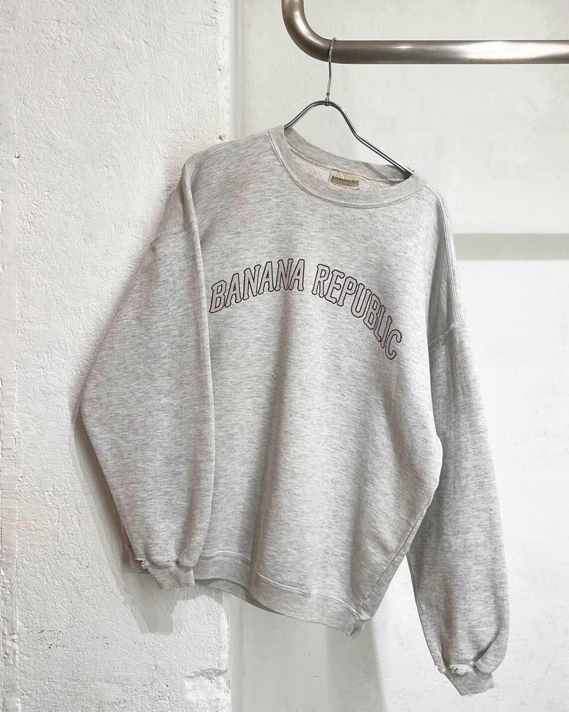 ~90s BANANA REPUBLIC Logo Sweat Shirt USA製
