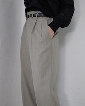 i’m here - UN(I)FORM : GRANDPA PANTS :Beige|制服素材再構築/グランパパンツ
