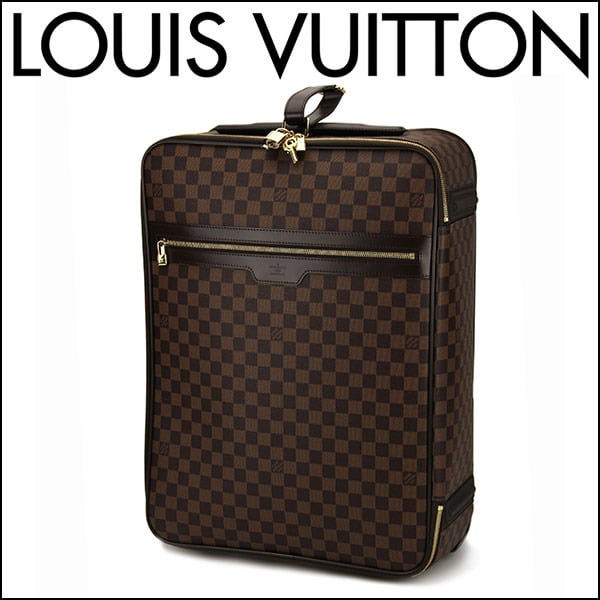 ルイ・ヴィトン Louis Vuitton ダミエ ペガス55 ラゲッジ N23294 バッグ キャリーバッグ ユニセックス エベヌ ダークブラウン  【ブランド キャリーケース スーツケース ルイヴィトン ビトン | DGラグジュアリーストア東京 powered by BASE