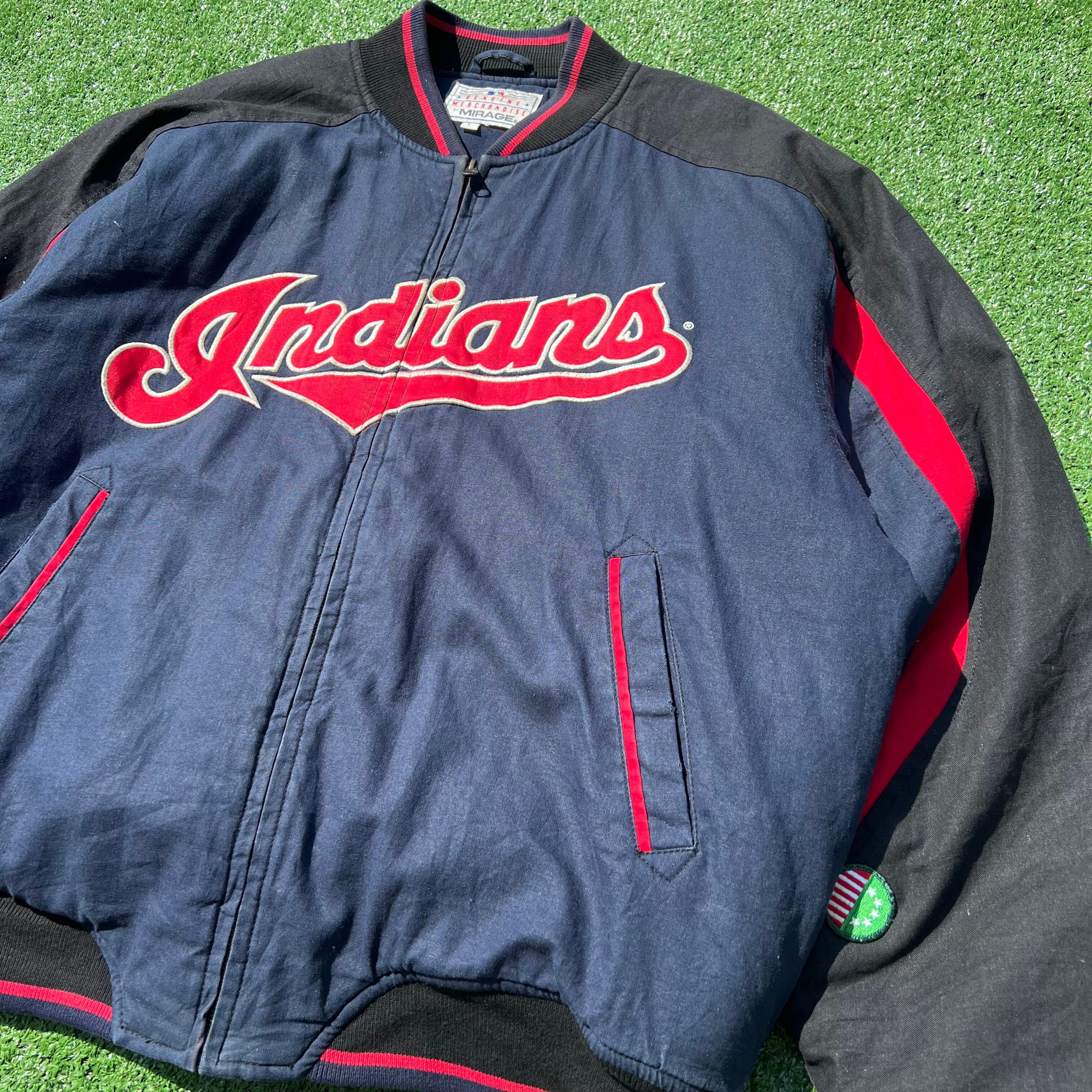 MLB 90s クリーブランド・インディアンス スタジャン | 古着屋サト