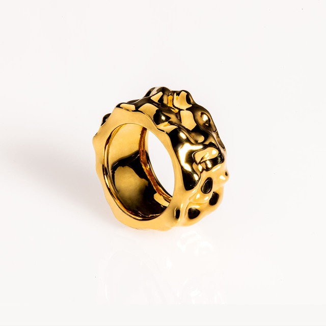 Undulation Ring 24K