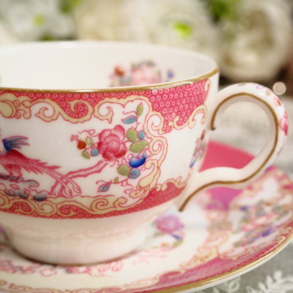 ミントン MINTON ピンクコカトリス カッブ＆ソーサー ミントン