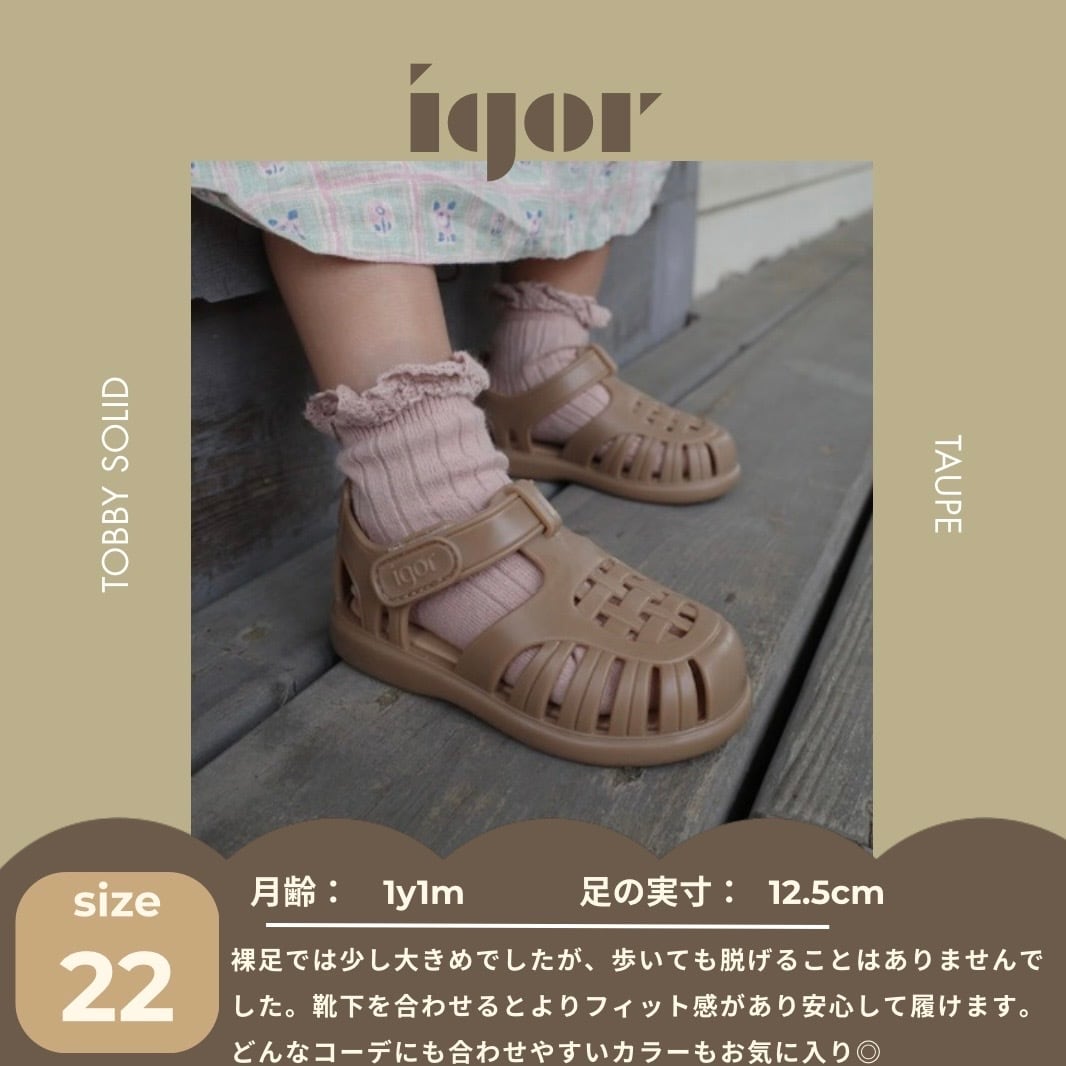 【即納/送料無料】igor / TOBBY SOLID / TAUPE