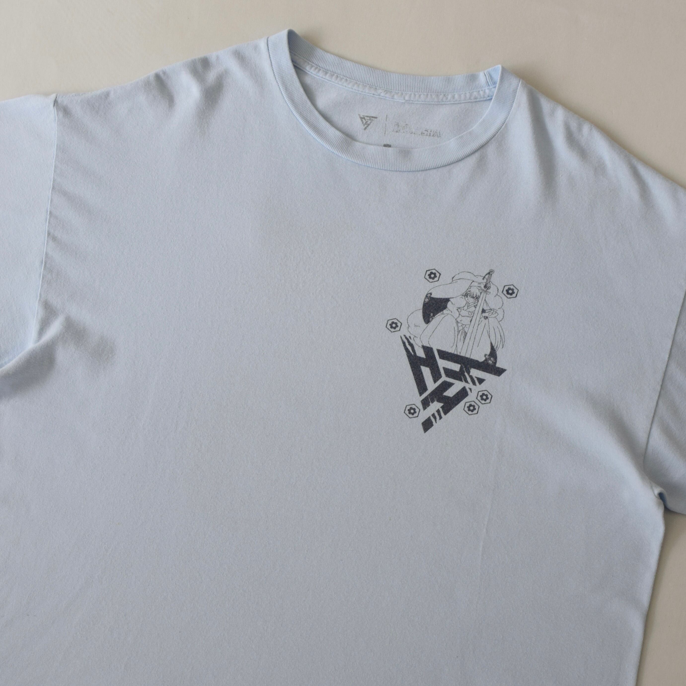 犬夜叉 殺生丸 Tシャツ メンズ L ブルー アニメT 古着 ヴィンテージ fc