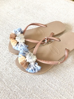 Jelly sandals Slim Golden (indigo mix)