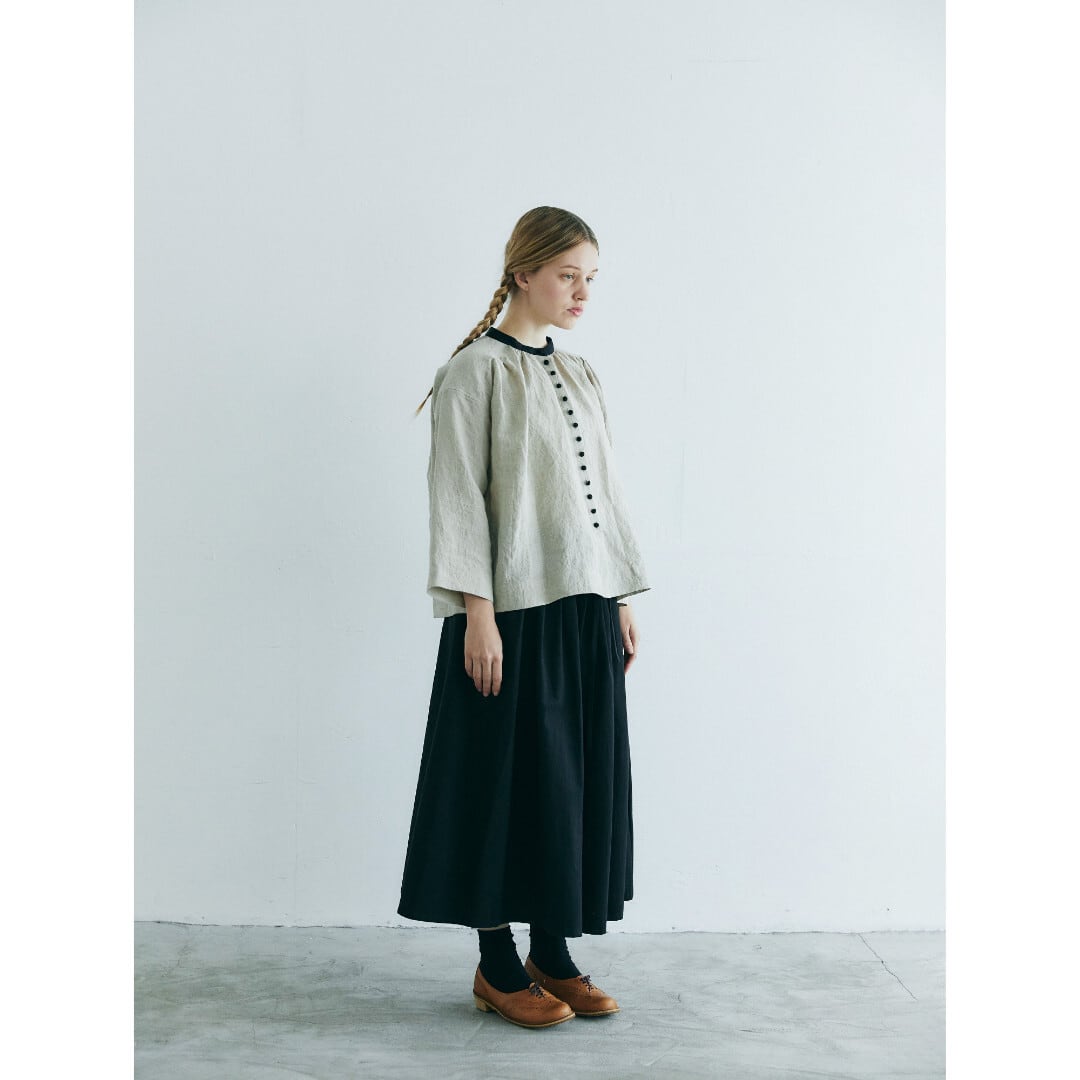 MAGALI マガリ ベルギーリネン・アンティーク・ブラウス・ナチュラル