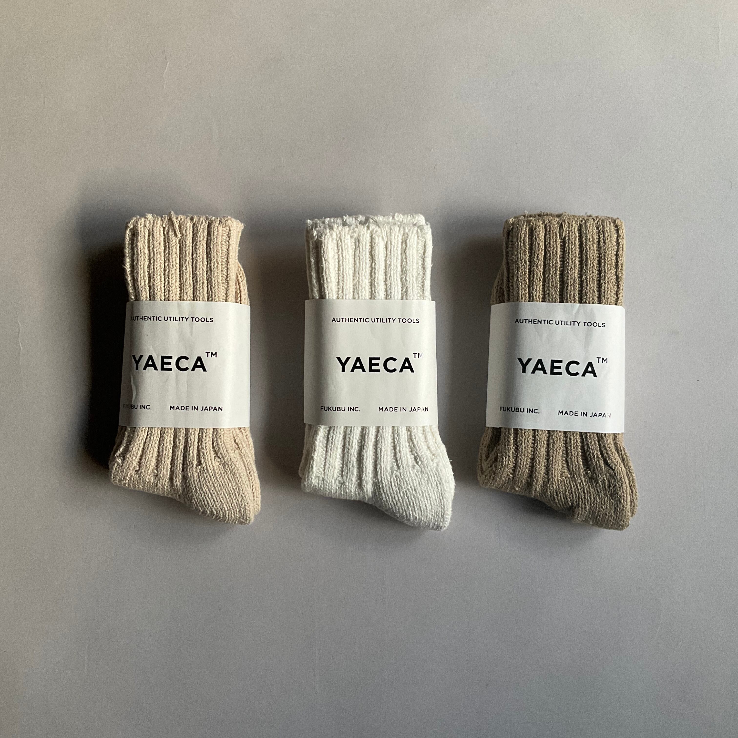 YAECA / ヤエカ　COTTON/SILK SOCKS #13902 Off white | Routes*Roots powered by  BASE