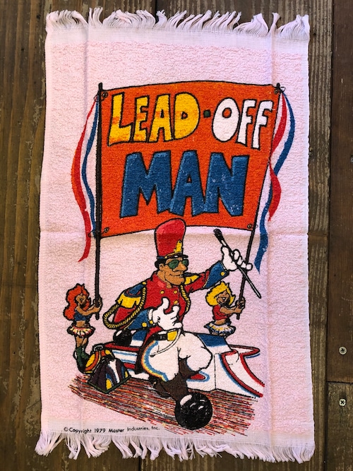 BOWLING TOWEL''LEAD OFF MAN"MASTER FUN TOWEL/ボーリングタオル USA 70's ビンテージ