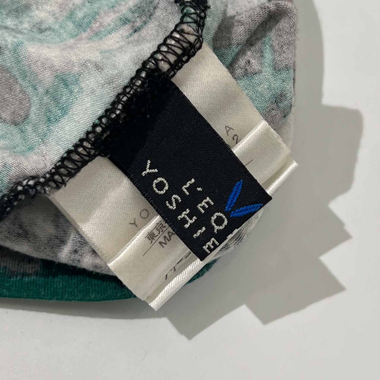 L'EQUIPE YOSHIE INABA ヨシエイナバ 総柄 スパンコール 半袖 レーヨン Tシャツ カットソー 38/マルチ レディース