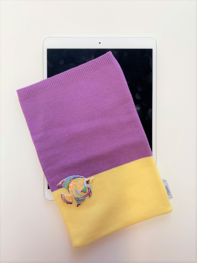 【WEB限定】iSocks レモン×アメジスト+フィッシュ iPad用