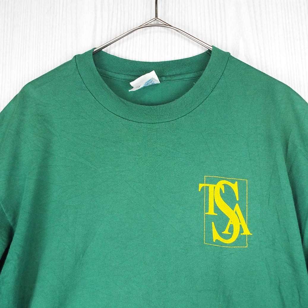 USA製  90's ヘインズ  ポケット Tシャツ ターコイズ