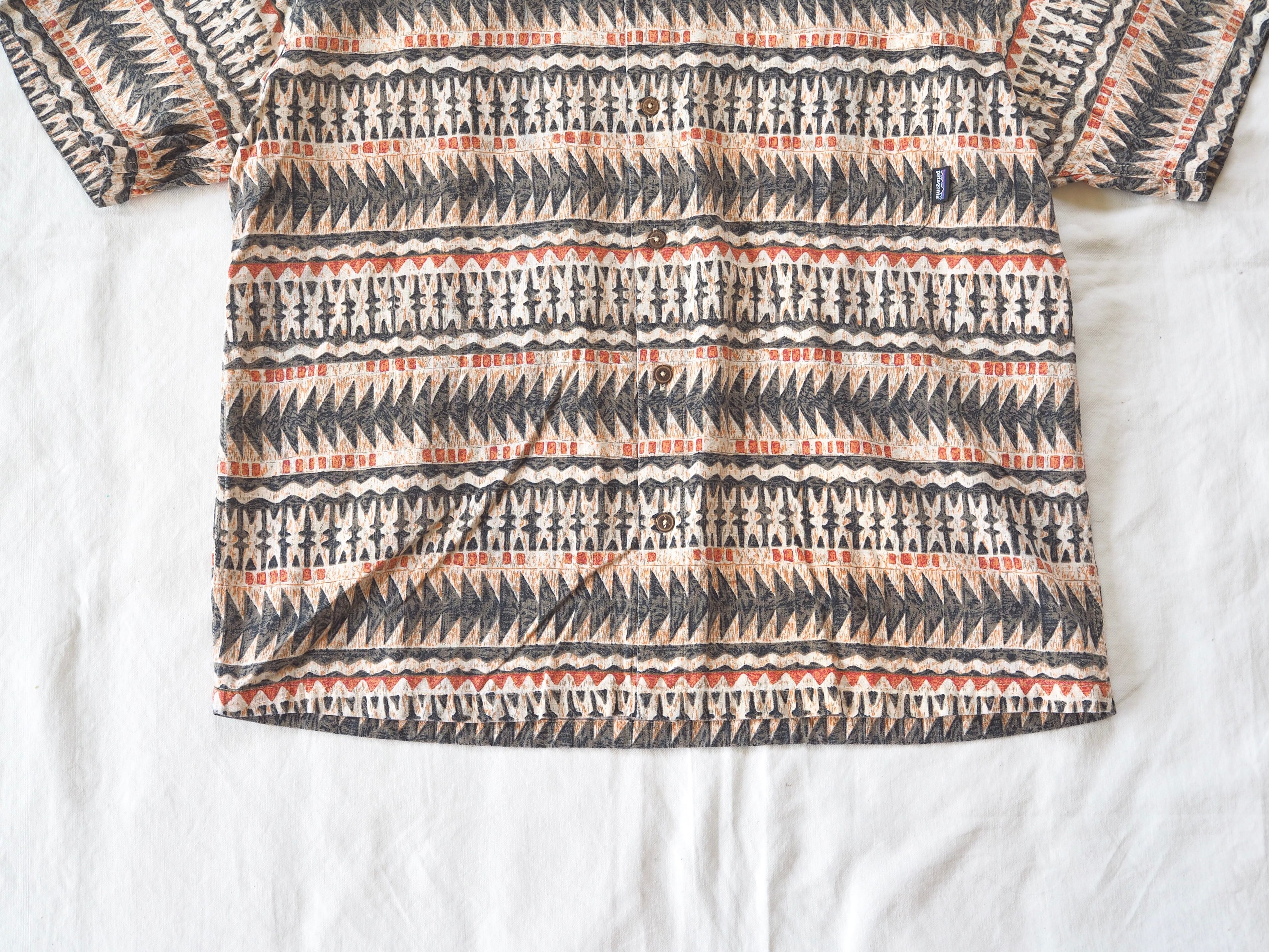 Patagonia A/C shirt 97's M 香港製 90s パタゴニア 半袖シャツ