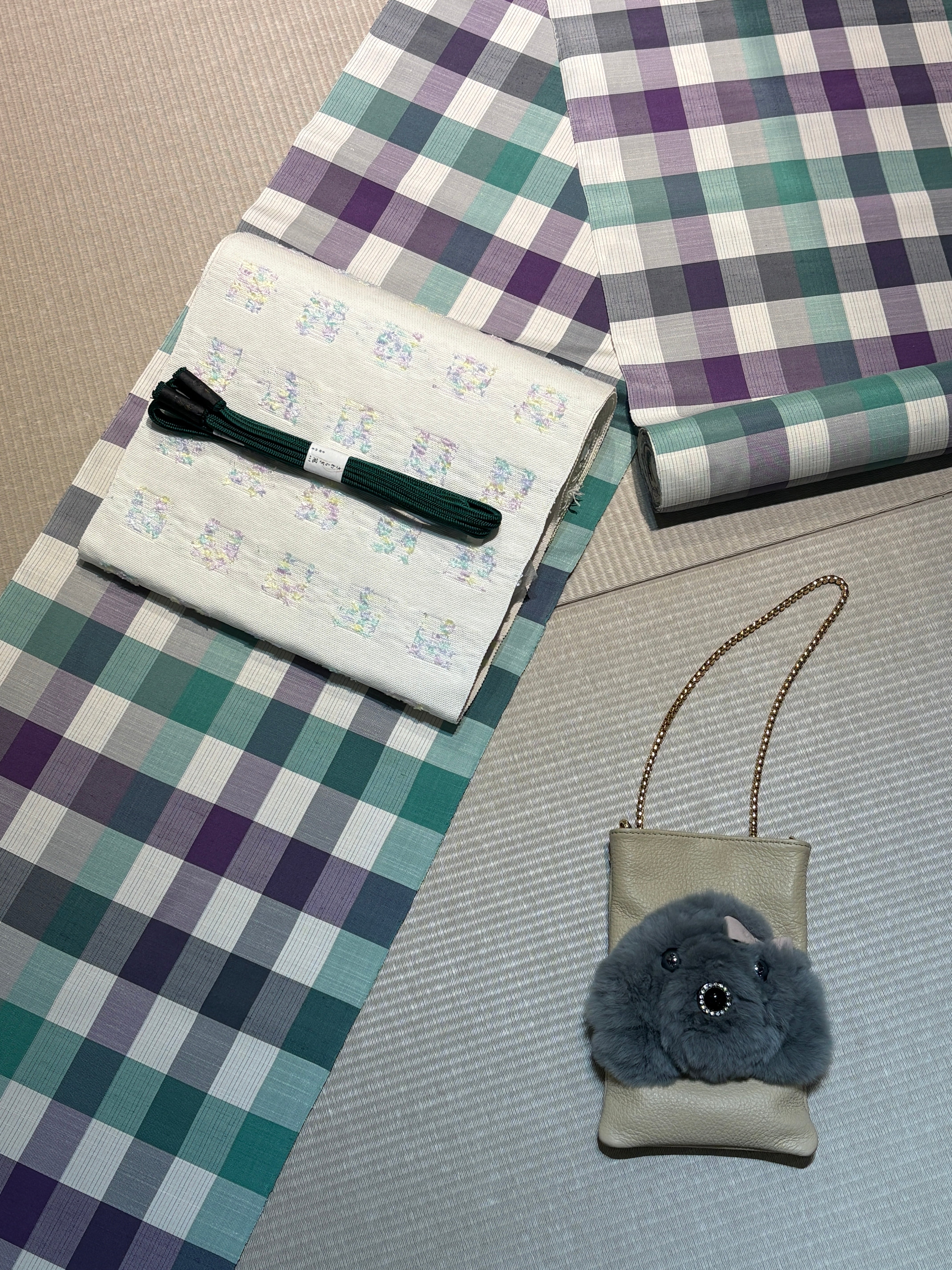 【誂え品】八寸名古屋帯　花窓