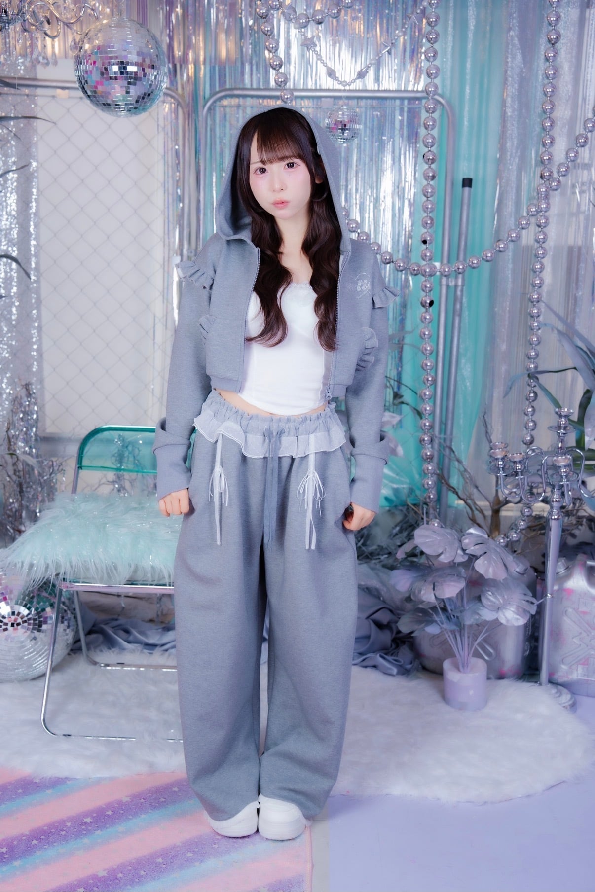 Dot Tulle Sweat Pants【10月中旬発送】