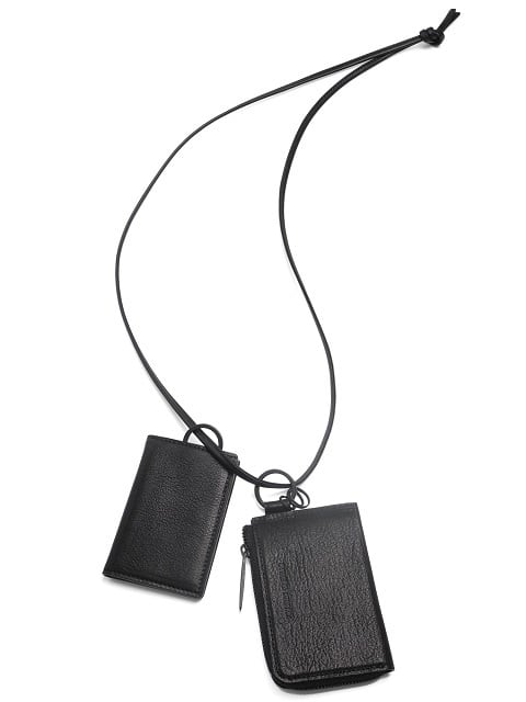 PATRICK STEPHAN ウォレットチェーン2点 183AWA06 Leather wallet & card case 'empty-handed' ネック
