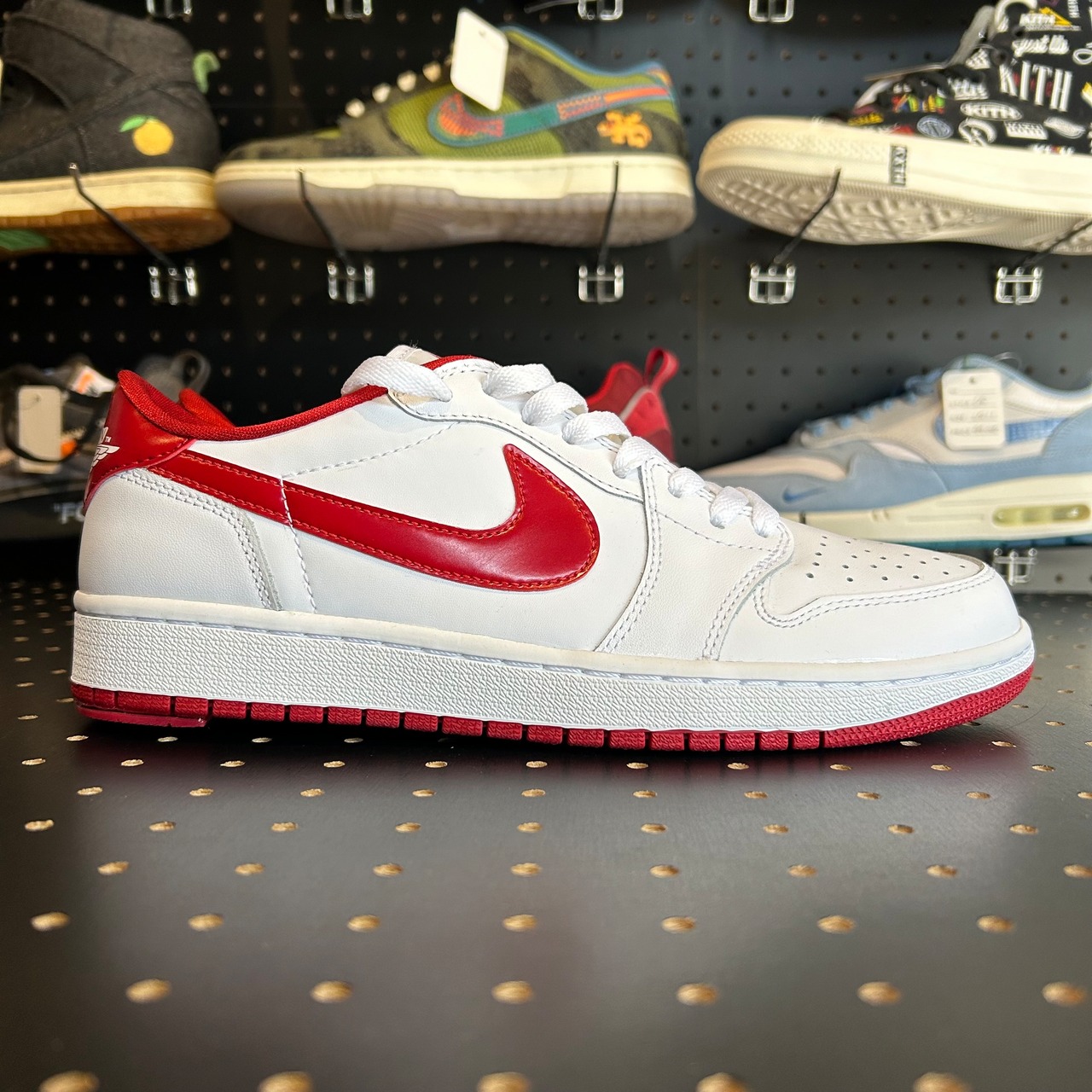 Jordan 1 Retro Low White Varsity Red US9/27cm