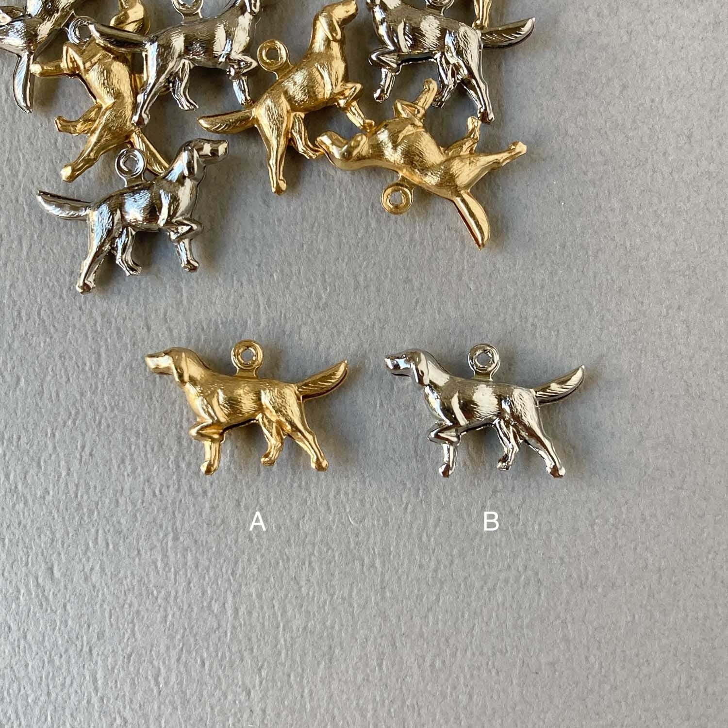新色追加〉USA真鍮 立体ラブラドール犬チャーム（24mm） | Dua