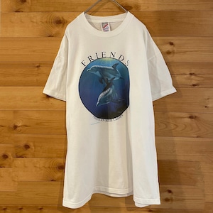 【JERZEES】古着 90s ラッセン LASSEN イルカ オフィシャル プリントTシャツ