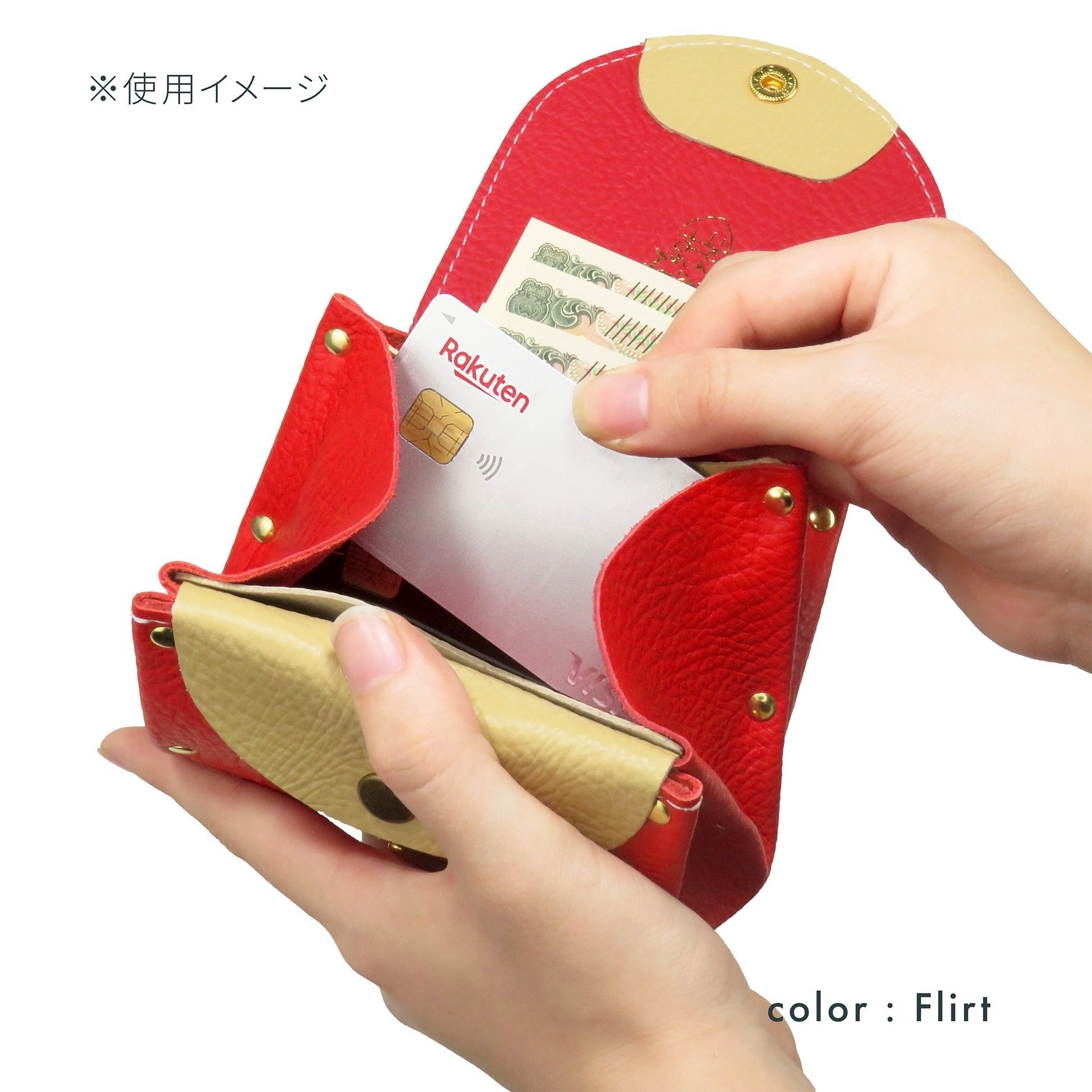 アコーディオンウォレットver.2｟スプラッシュ/ピンク×グレー