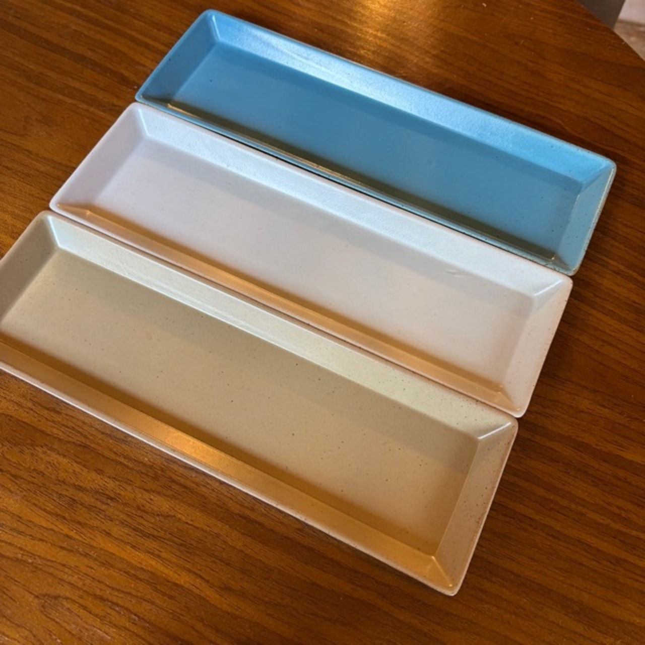 Thailand Stackable Wide plate　タイ　カサネワイドプレート　軽量食器　食洗機可　皿　TAMAKI　スタッキング　ロングプレート　長方形