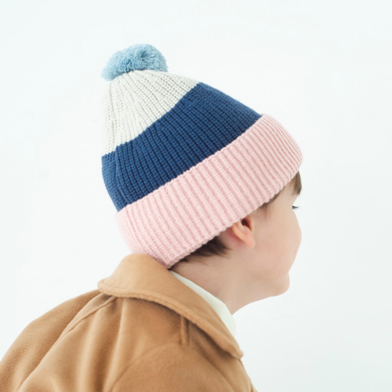ニットキャップ【マルチピンク】52cm 全3色 推奨年齢3歳〜7歳