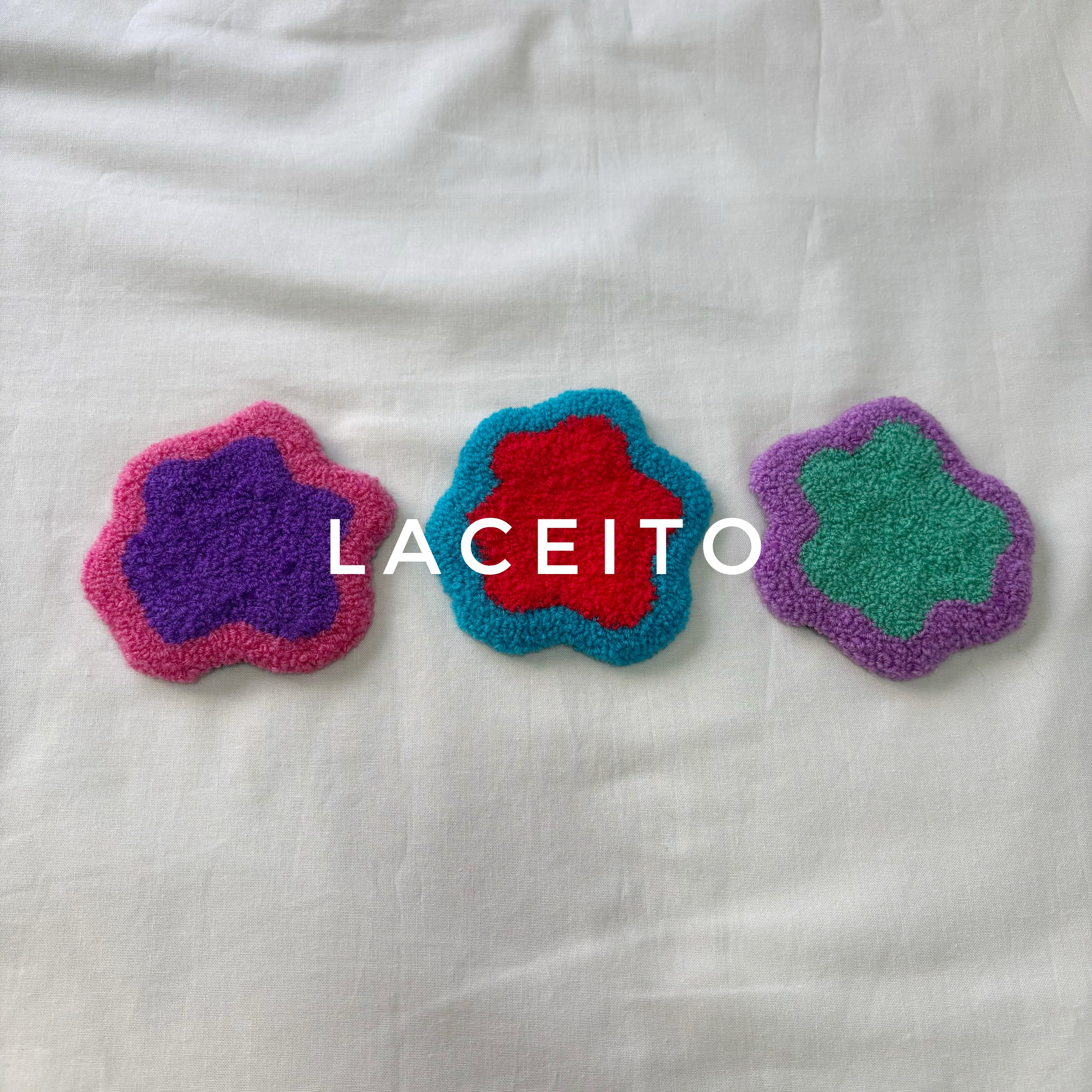 コースター インテリア 韓国風 パンチニードル | Laceito