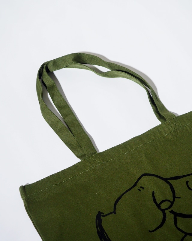 ORNAMENT STORE "(I Chose...)" Khaki Big Tote-bag